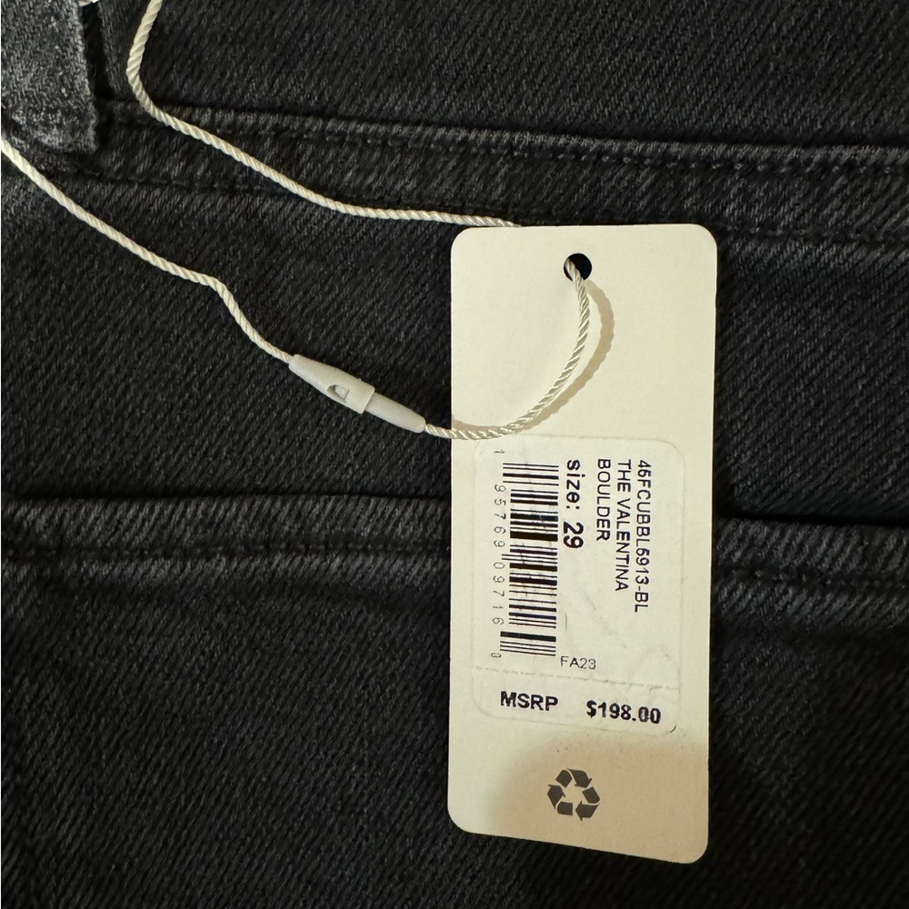 Favorite Daughter Valentina Jeans Black Boulder Wash size 29 high rise NWT - Picture 10 of 11